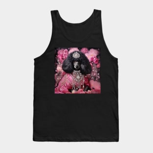 Floral Poodle Tank Top